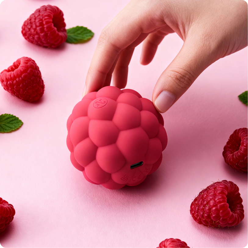 Berri Clitoral Vibrator (Raspberry) — color detail